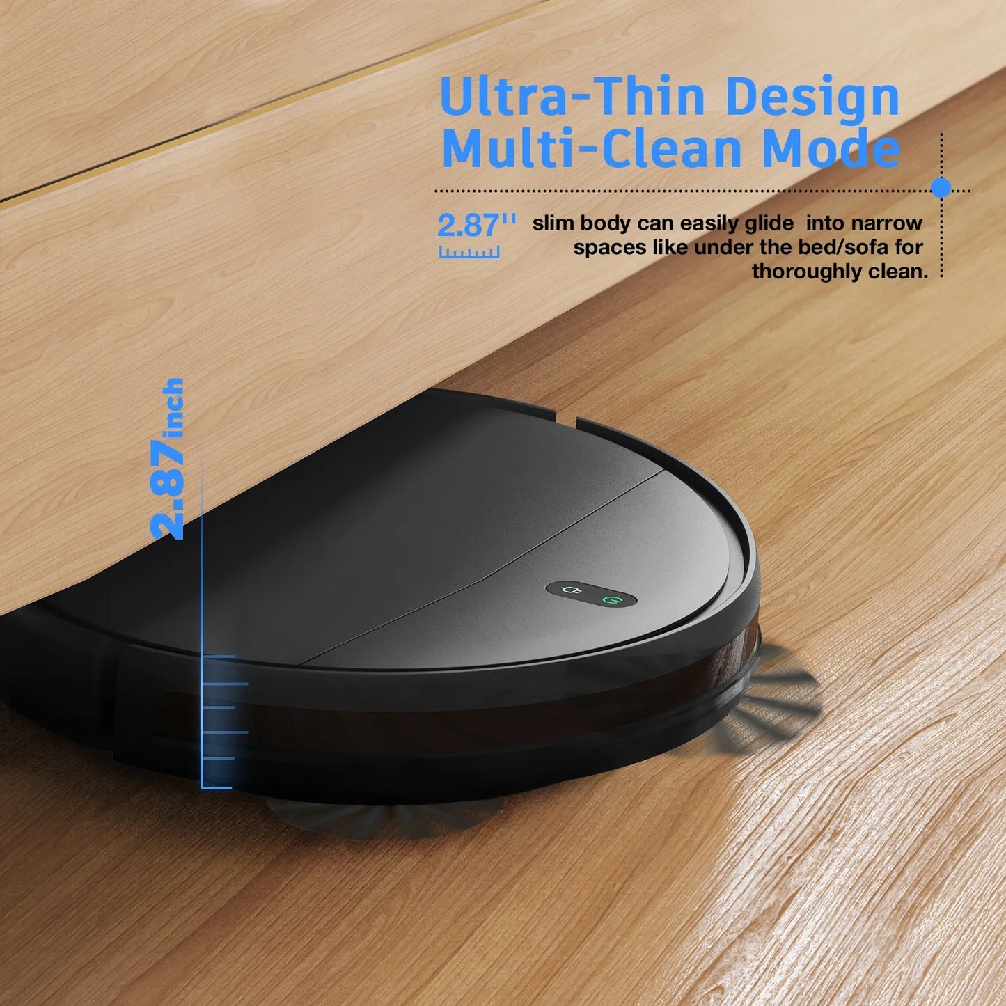 Robot Vacuum Cleaner, 2 in 1 Mop Combo for Pet Hair, Hard Floor